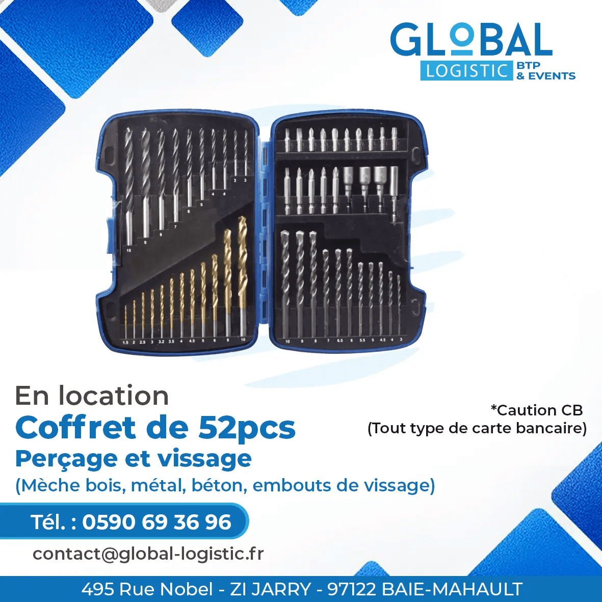 COFFRET DE 52PCS PERCAGE & VISSAGE