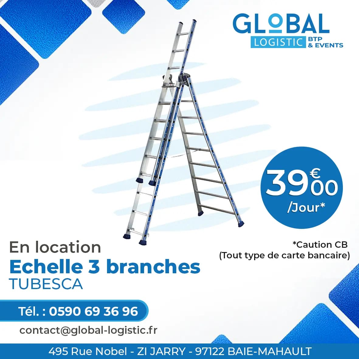 ECHELLE 3 BRANCHES TUBESCA