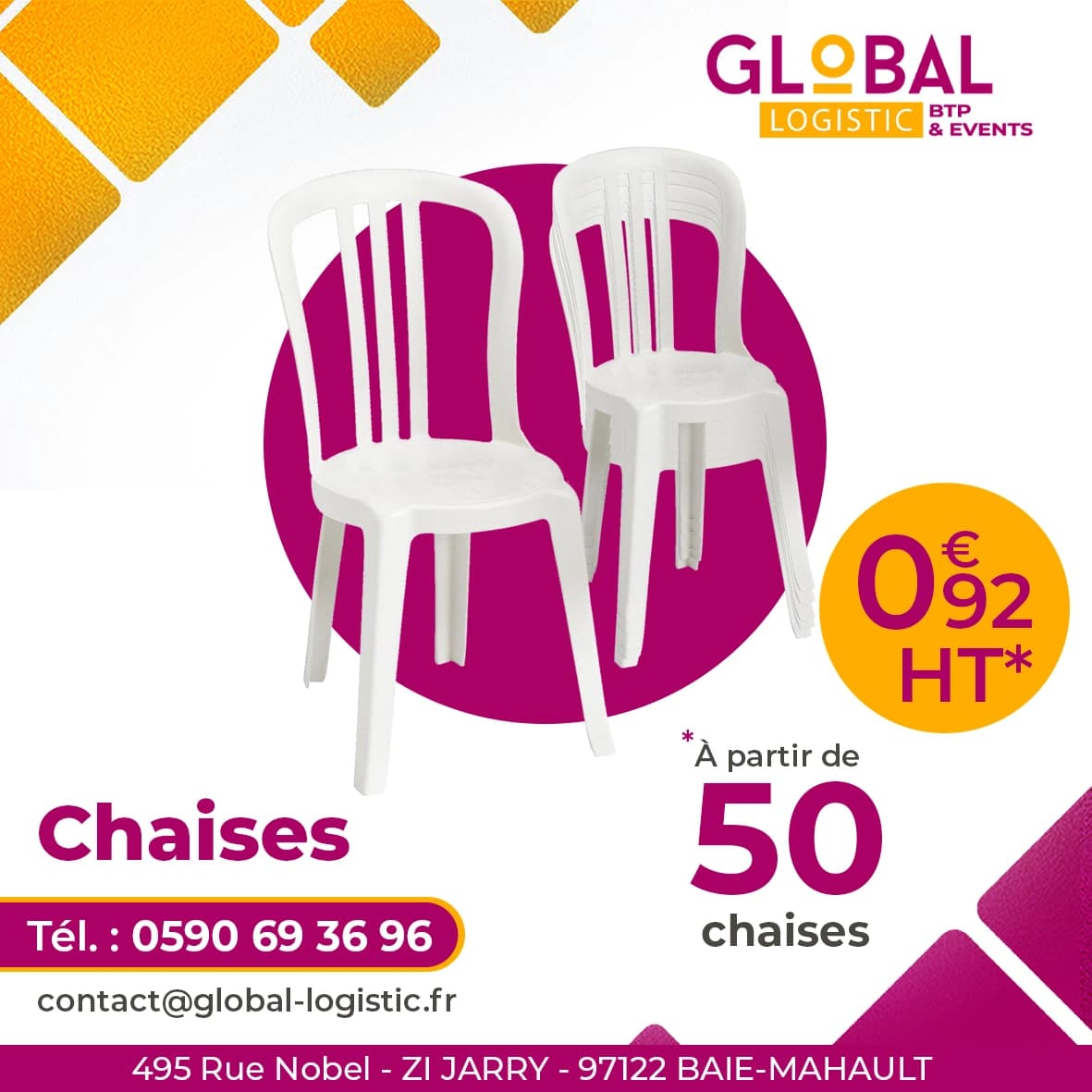 CHAISE PLASTIQUE