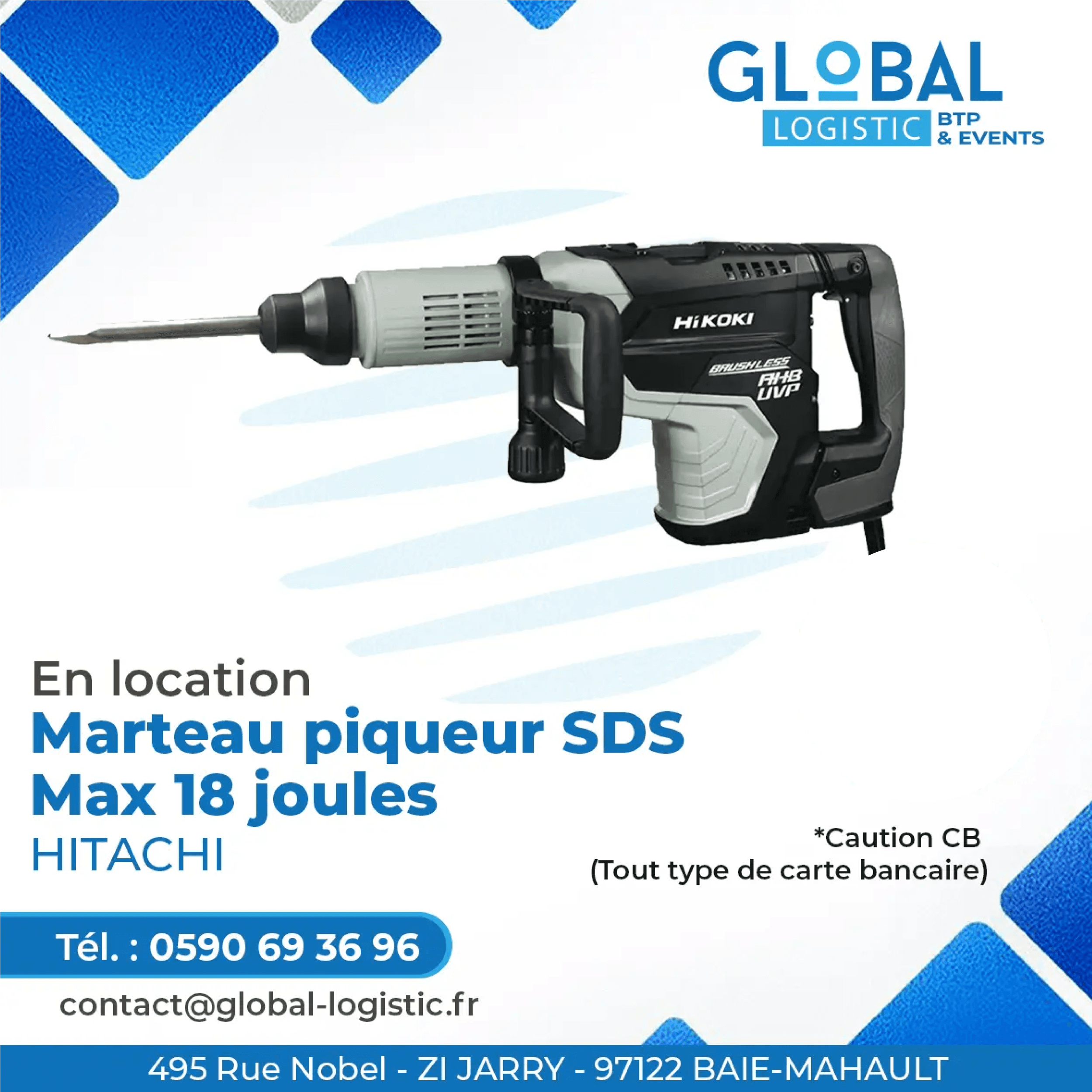 MARTEAU PIQUEUR SDS MAX 18 JOULES